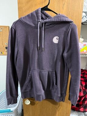 Carhartt Heathered Purple Relaxed-Fit Hoodie